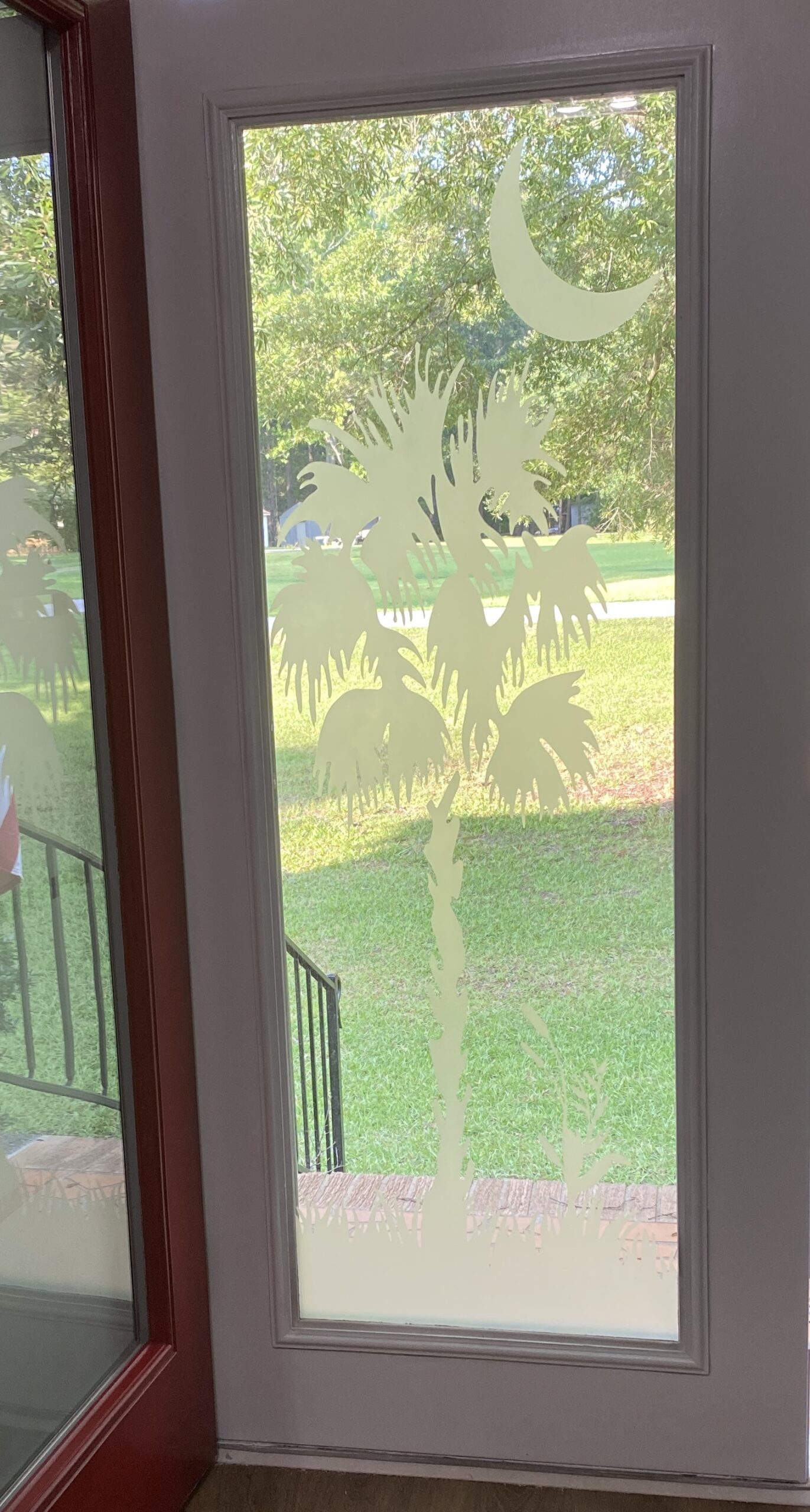 palmetto & moon entry door