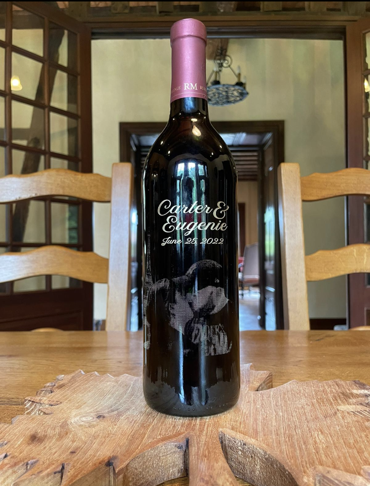 wedding wine bottle